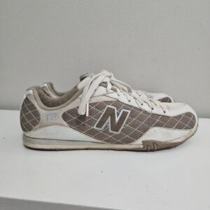 New Balance CW442TF Running Shoes Sneakers White Brown Lace Up Womens Size 10